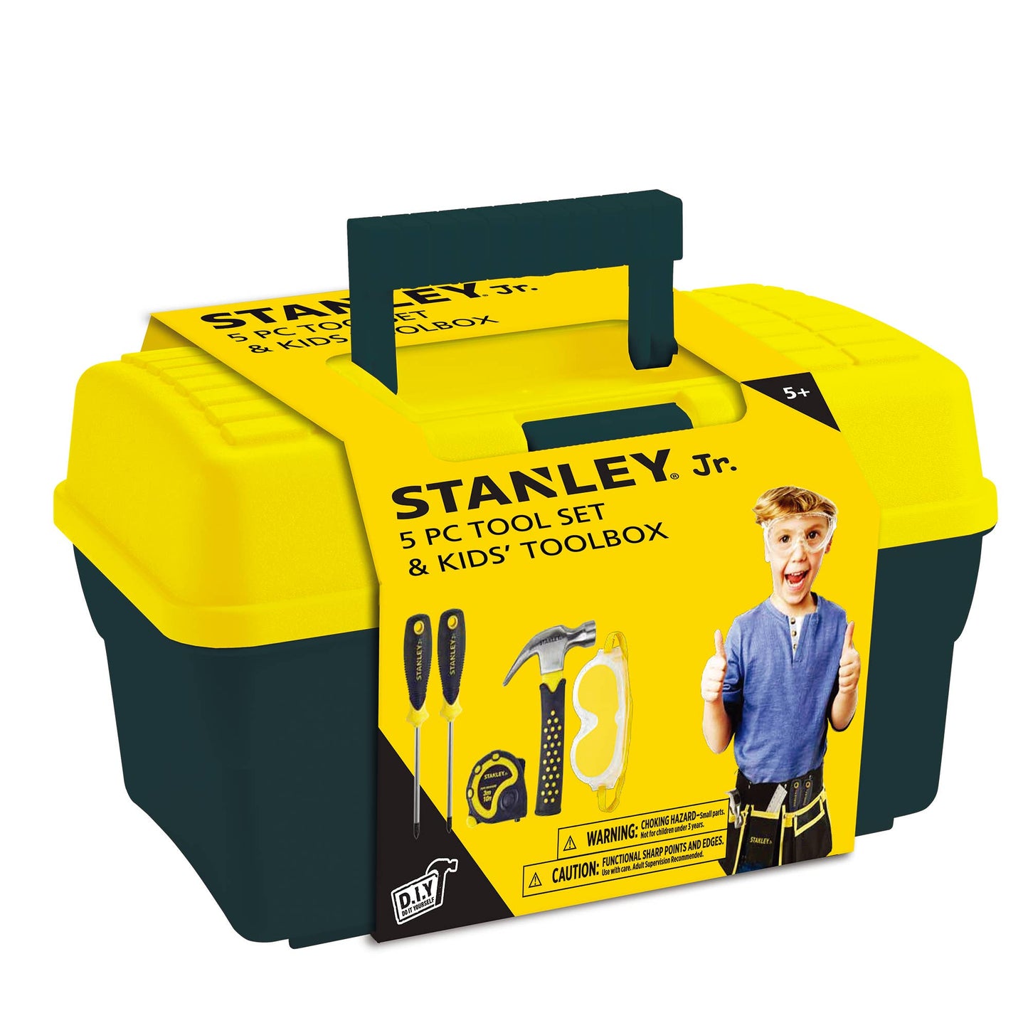 Red Toolbox Stanley Jr. 5-Piece Tool & Toolbox Set