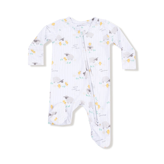 2 Way Zipper Footie | Just Hatched
