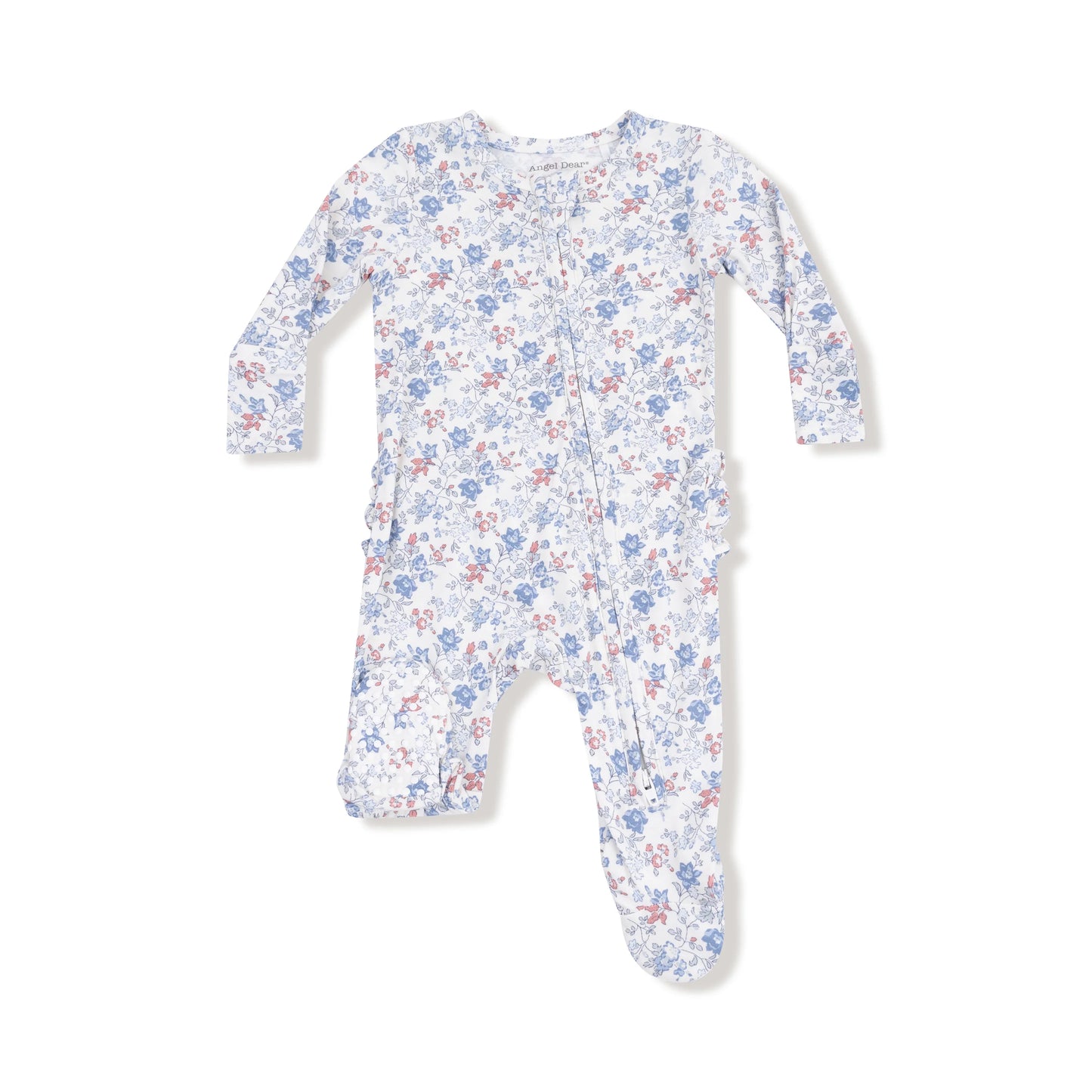 2 Way Zipper Ruffle Back Footie | Country Girl Floral
