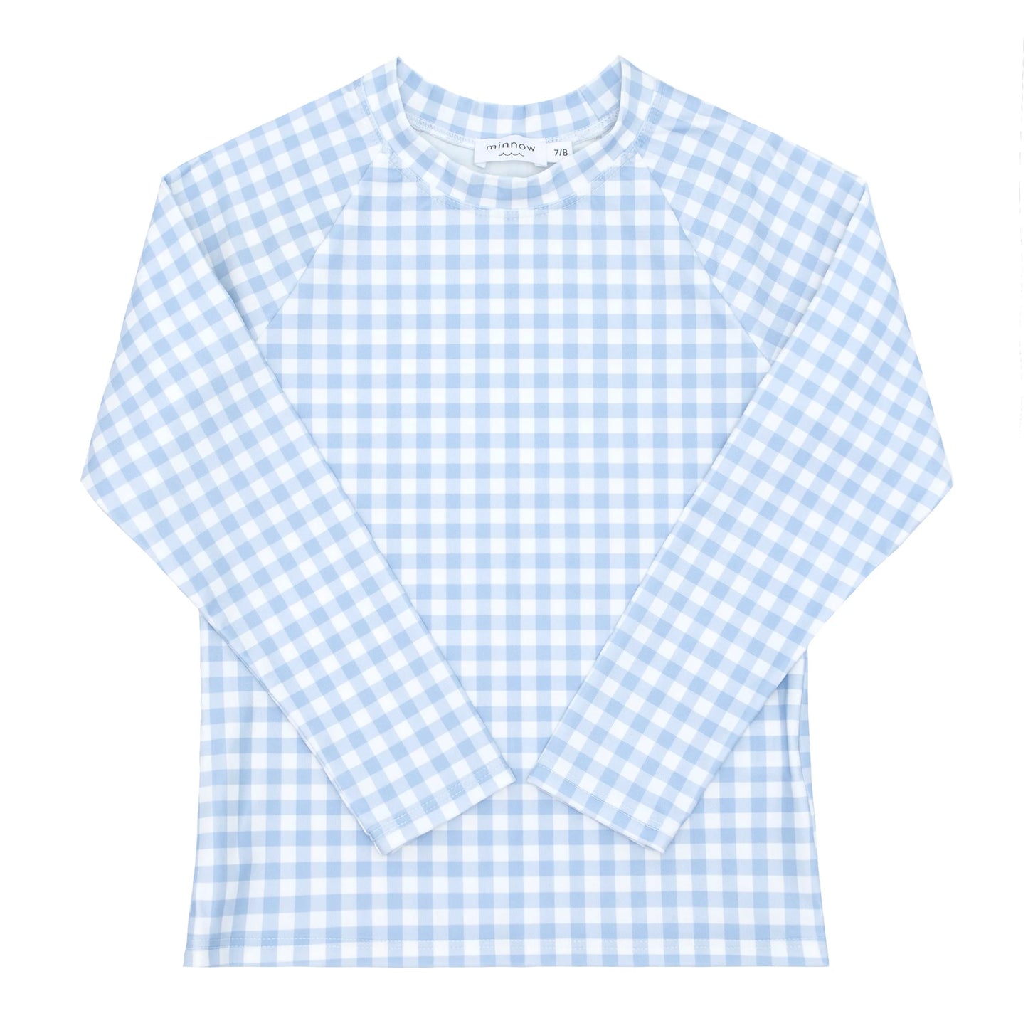 Unisex Oasis Blue Gingham Rashguard