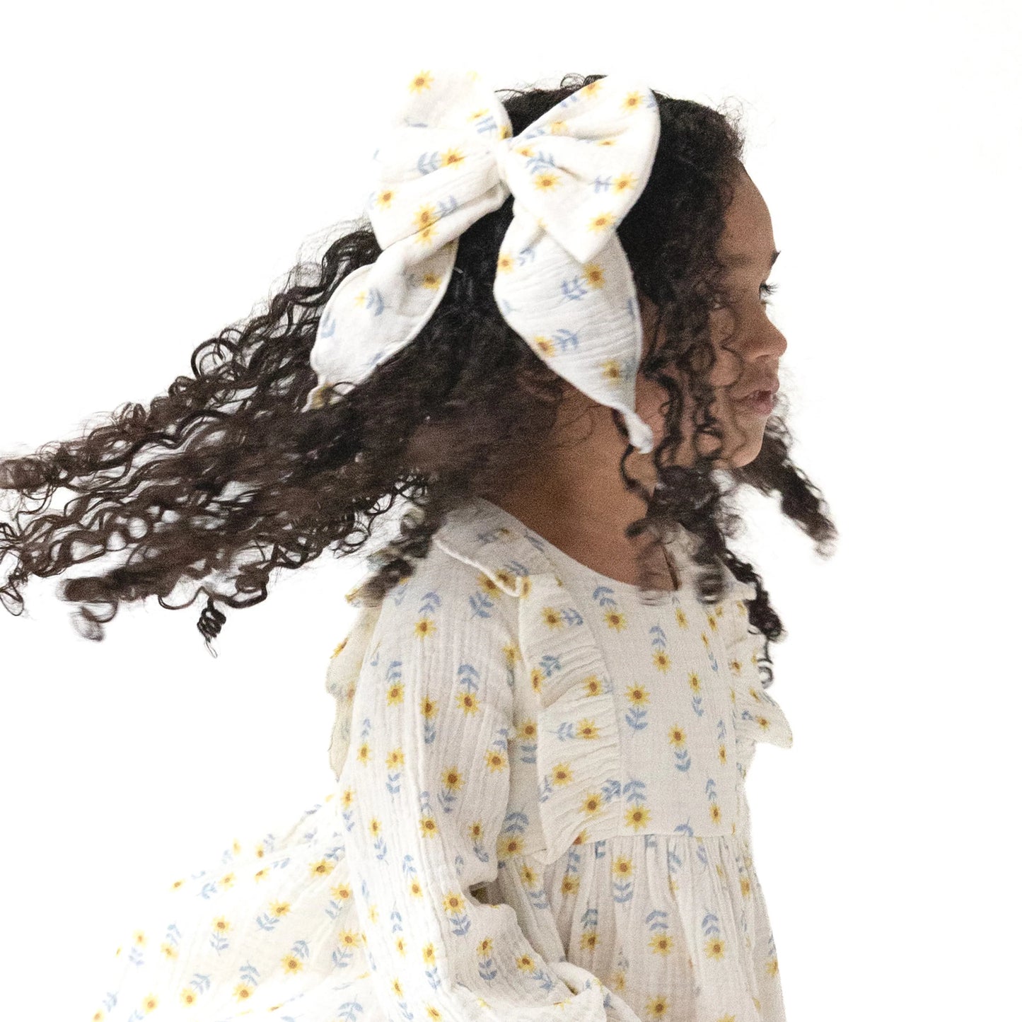 Bow w/ Tails Clip In | Western Sunflower