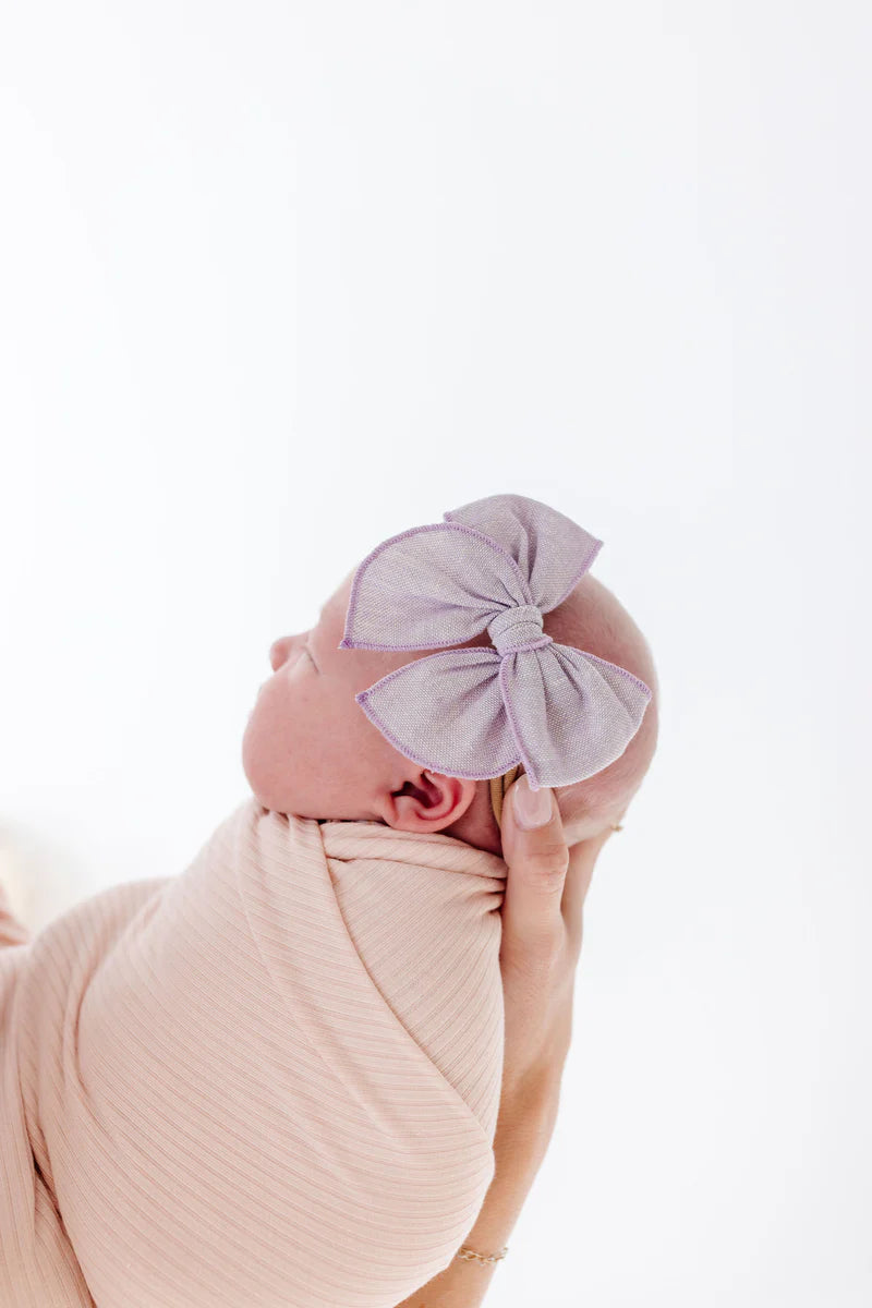 Heirloom Bow | Lavender Headband