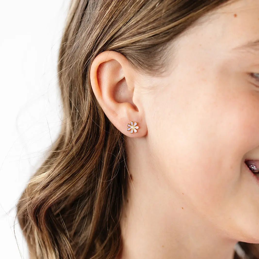 Daisy Stud Earrings | Blush