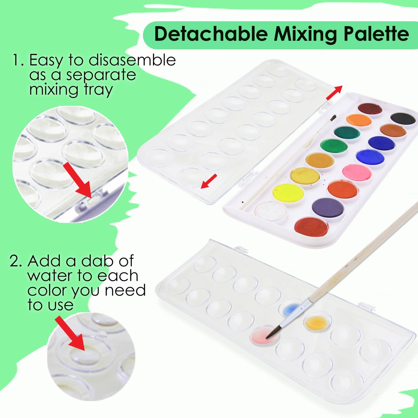 Watercolor w/ Brush 16 Color