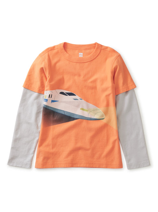 Fast Train Layered Graphic Tee