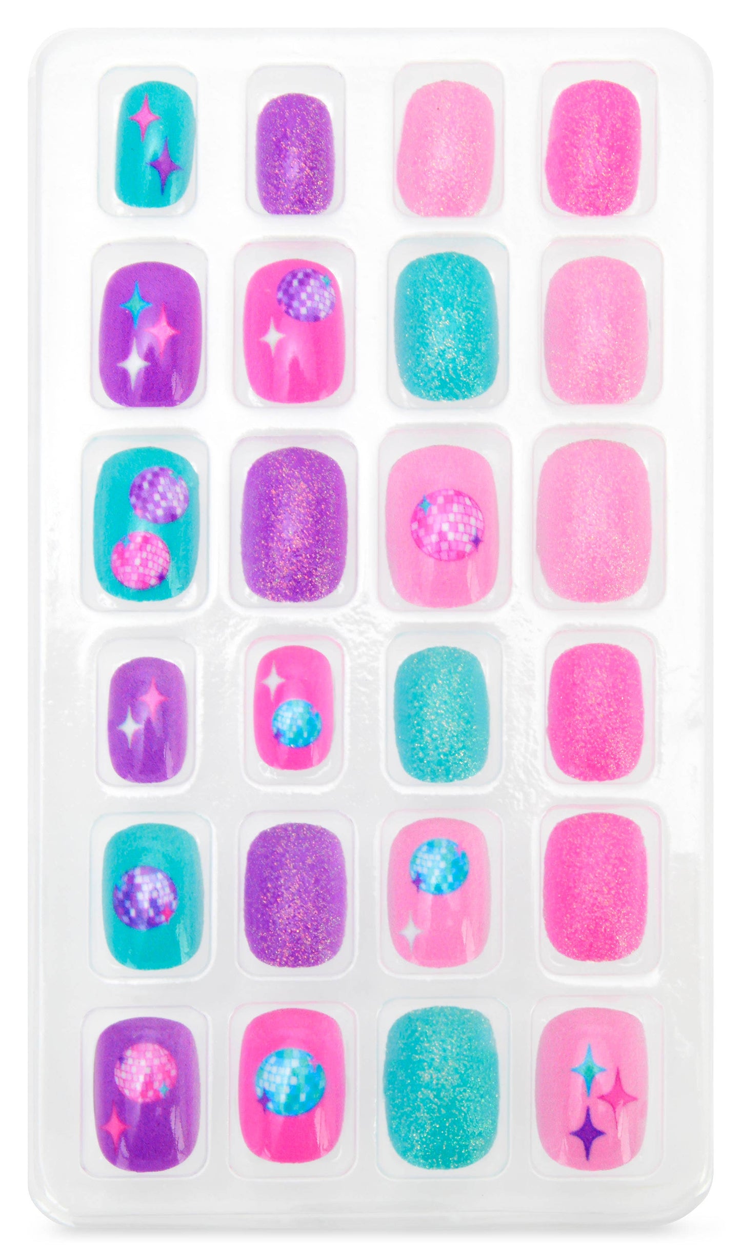 Glitter Press On Nail Set