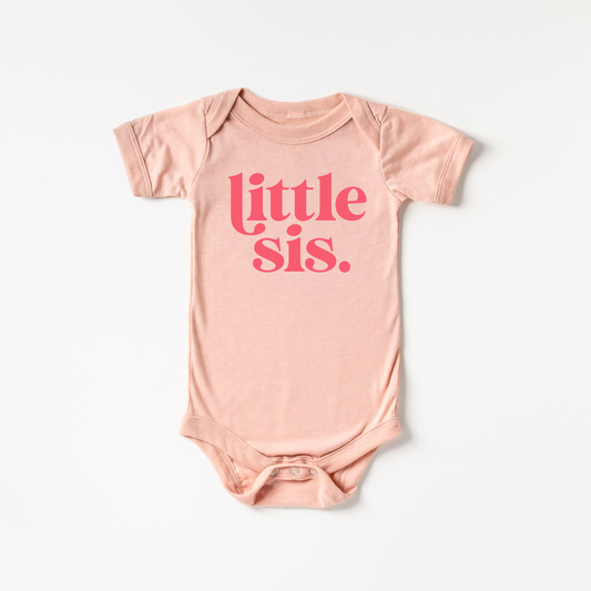 Little Sister Onesie | Peach