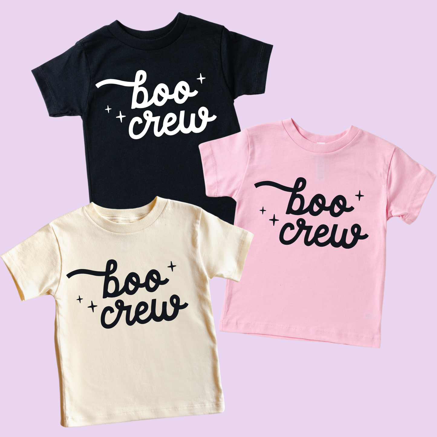 Boo Crew Halloween Toddler and Youth Shirt | Pink & Black