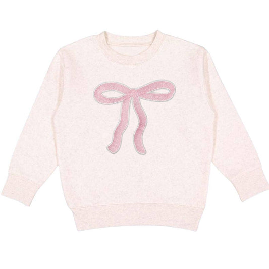 Sweet Wink - Coquette Bow Patch Sweatshirt - Kids Coquette Bow Sweatshirt: 4T