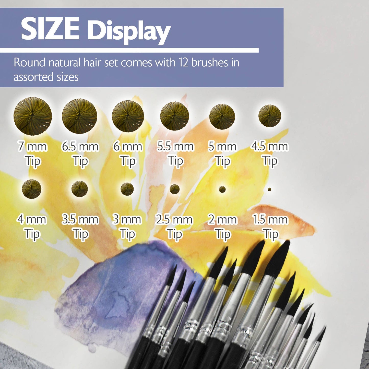 Paint Brush Round Natural Hair