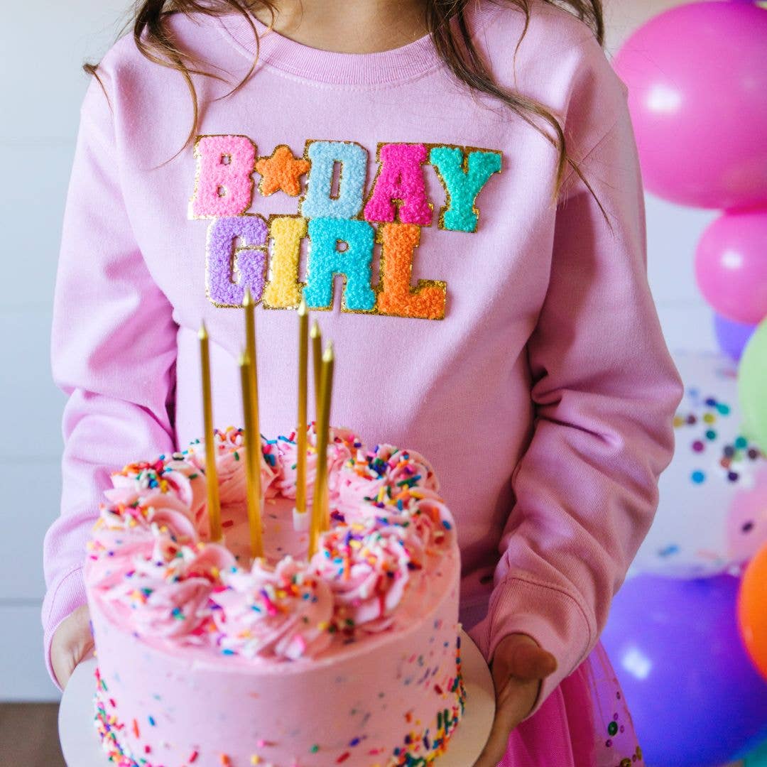 Birthday Girl Patch Sweatshirt