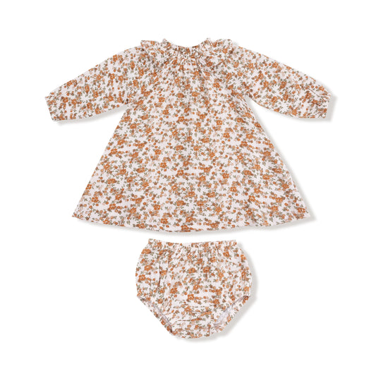 Ruffle Smocked Neck Dress | Prairie Calico