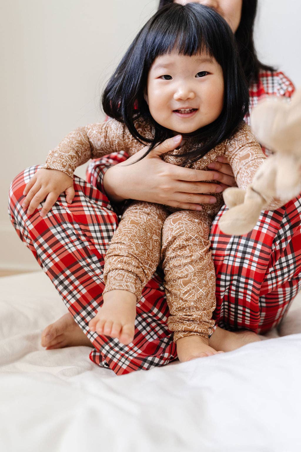 Plain Jane  PJ Set in Gingerbread: 12-18