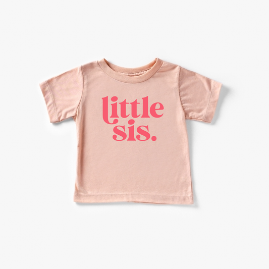 Little Sister Toddler and Youth Shirt | Peach