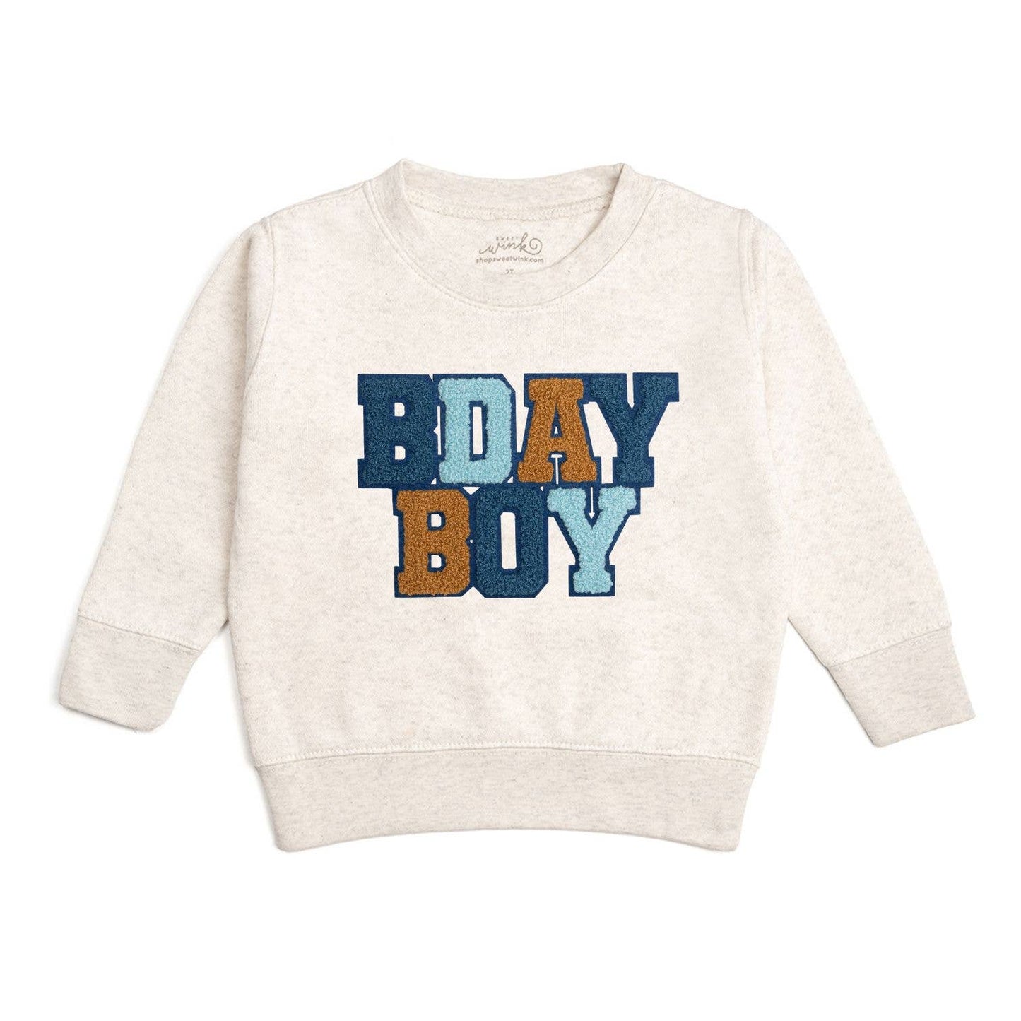 Birthday Boy Patch Sweatshirt | Natural