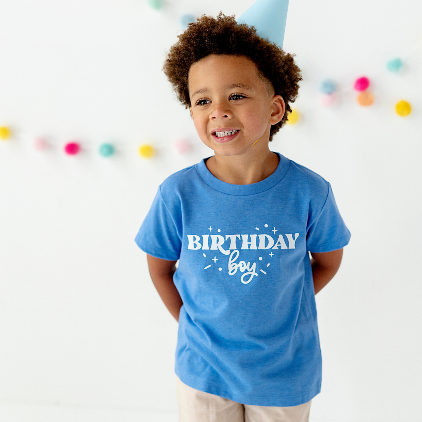 Birthday Boy Shirt | White & Blue