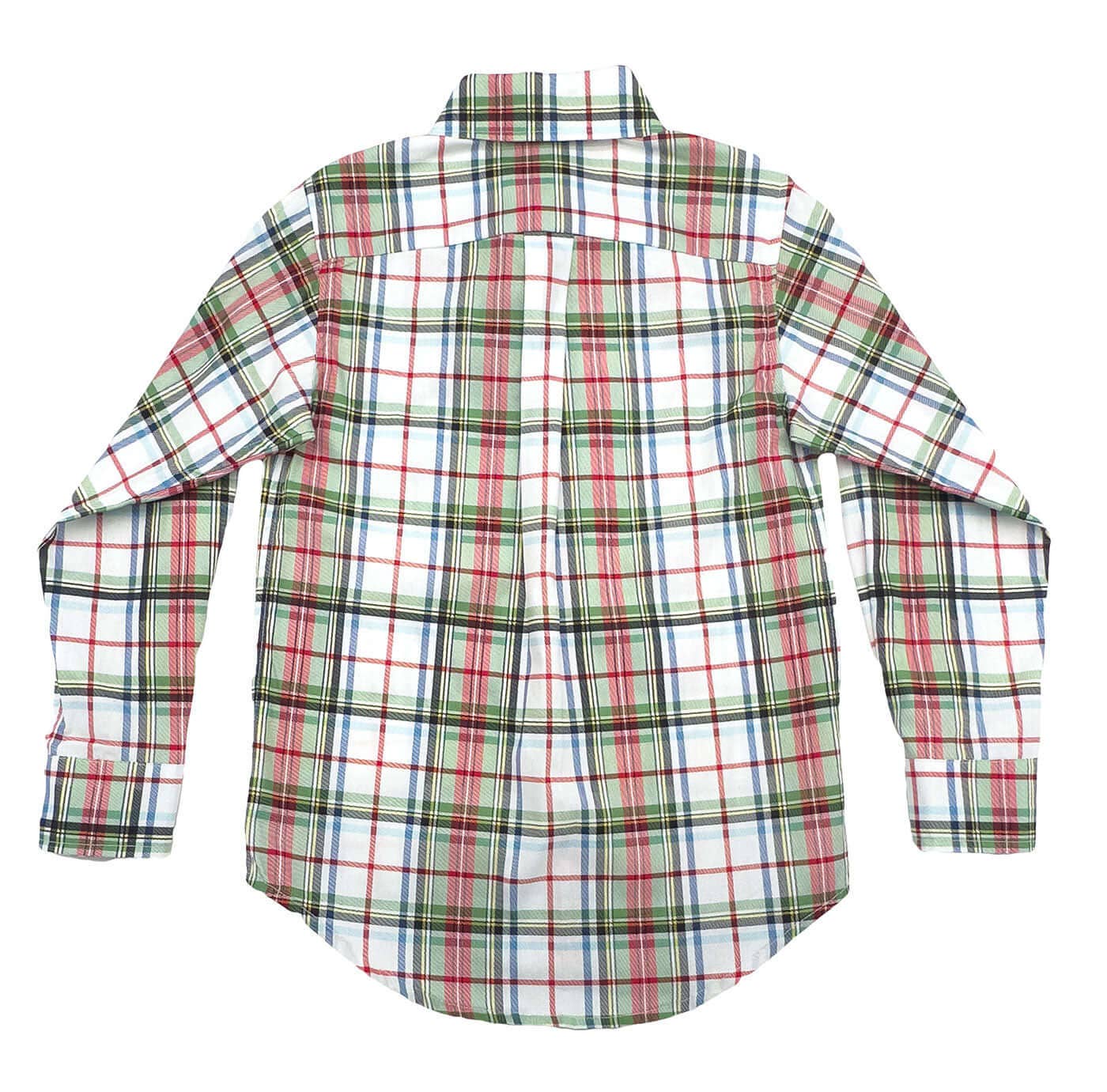 Carter Oxford Boys Shirt | Creme Plaid