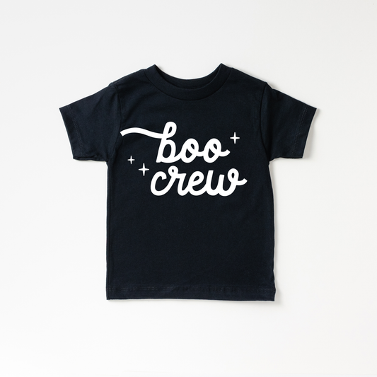 Boo Crew Halloween Toddler and Youth Shirt | Black & White