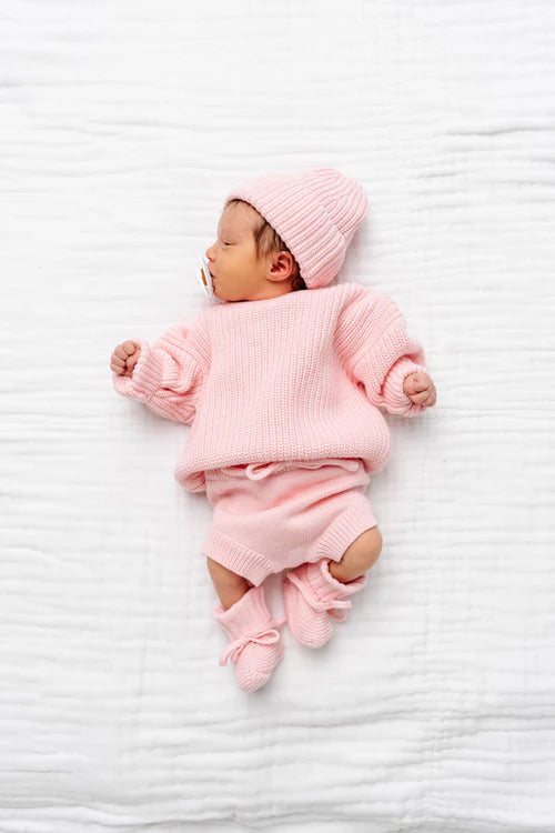 Knit Chunky Sweater | Blush