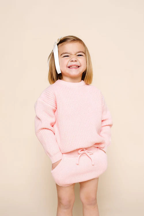 Knit Chunky Sweater | Blush