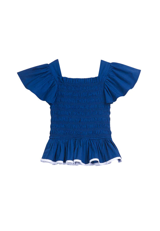 India Top | Nautical Navy