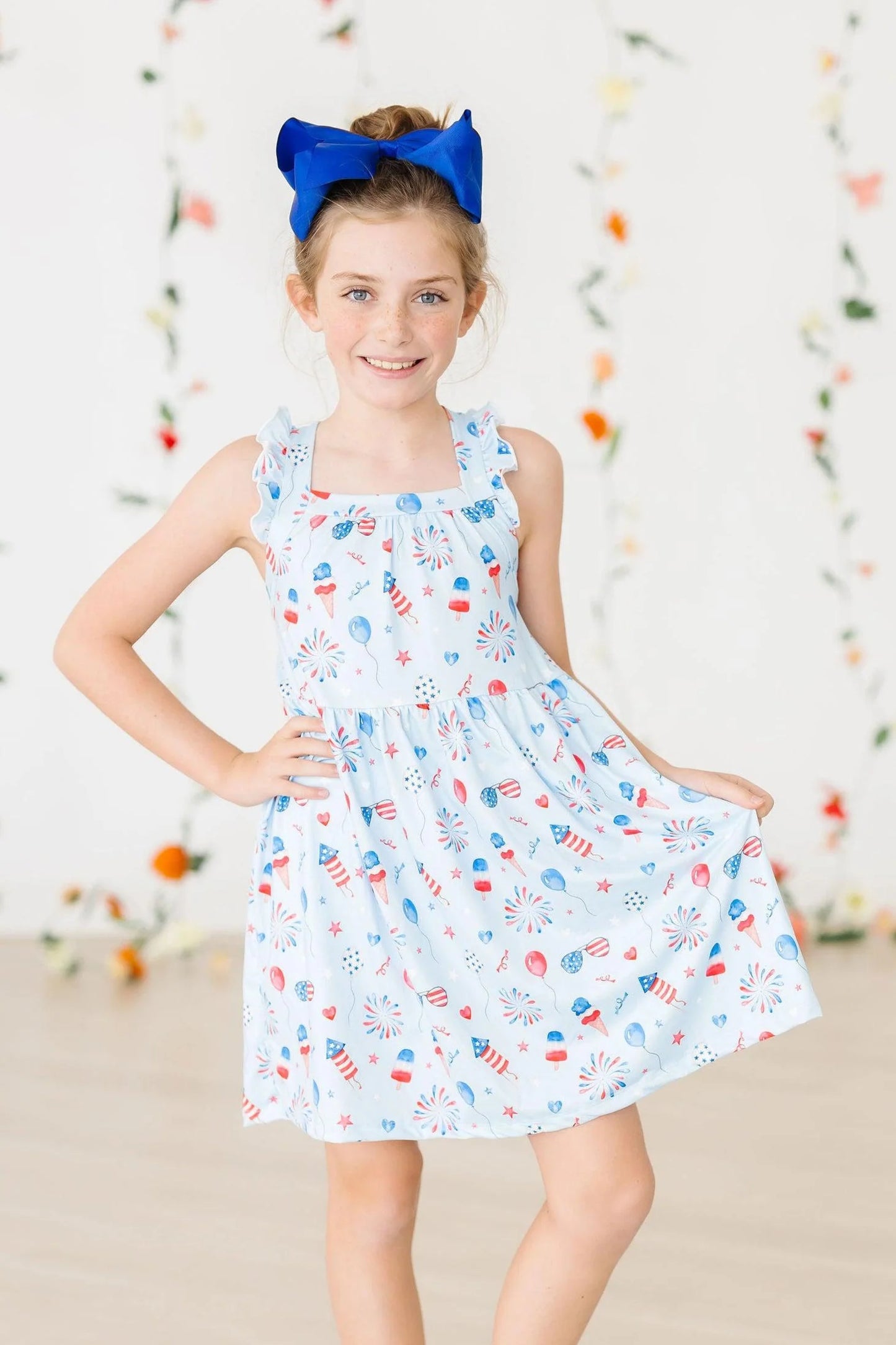 Baby You're A Firework Ruffle Cross Back Dress