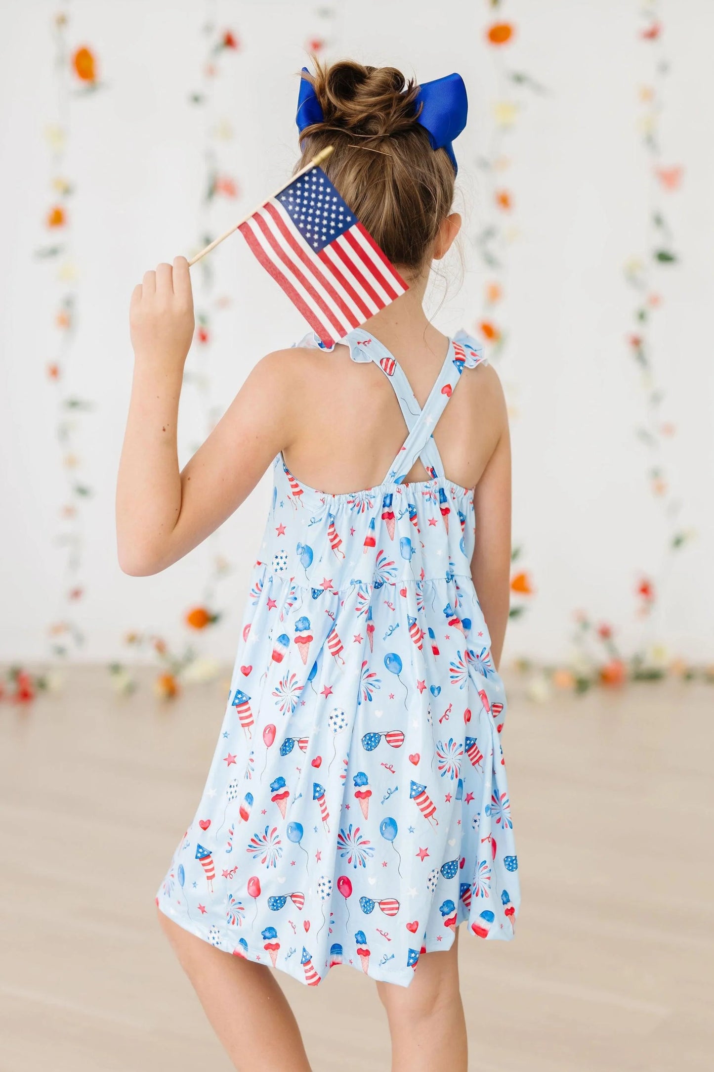 Baby You're A Firework Ruffle Cross Back Dress