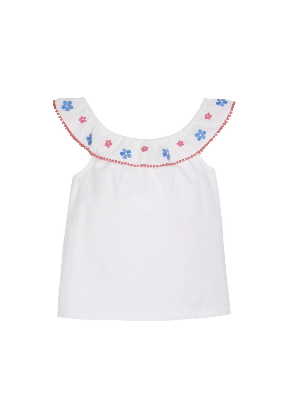 Kate Top | White Embroidered