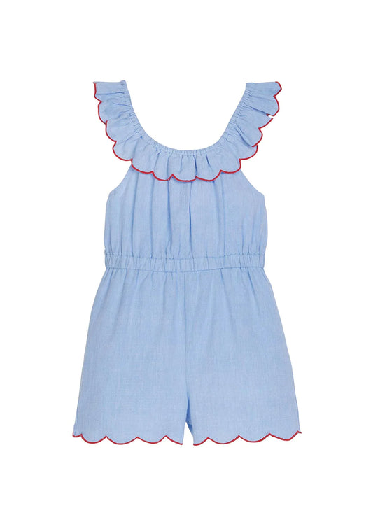 Richmond Romper | Blue Chambray