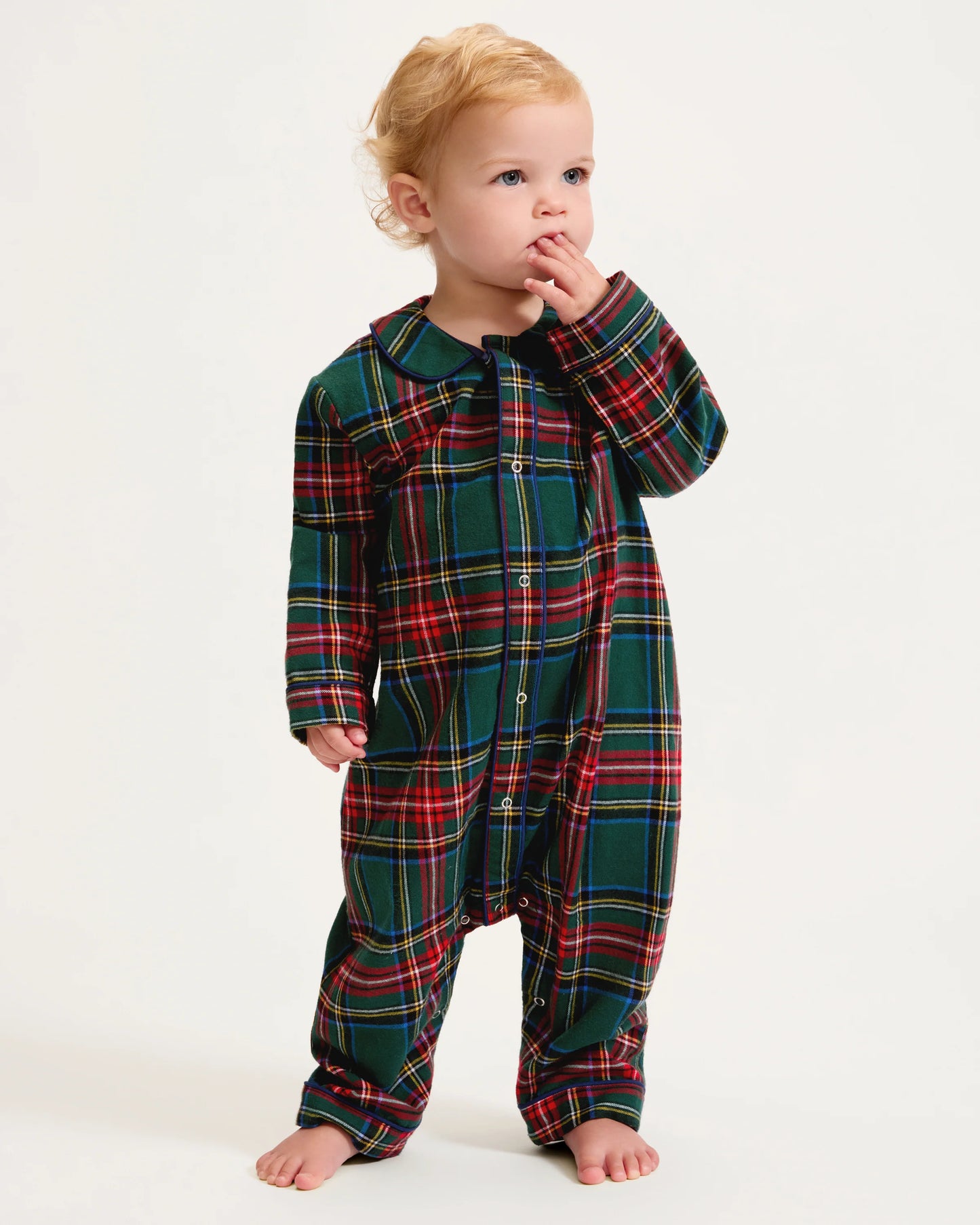 Baby's Brushed Twill Cambridge Romper | Kensington Tartan