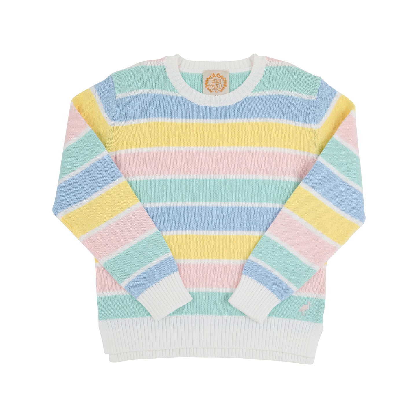 Cissy Sweater | Siesta Key Stripe with Palm Beach Pink