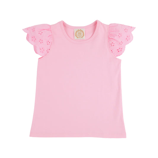 Ellens Eyelet Top | Pier Party Pink