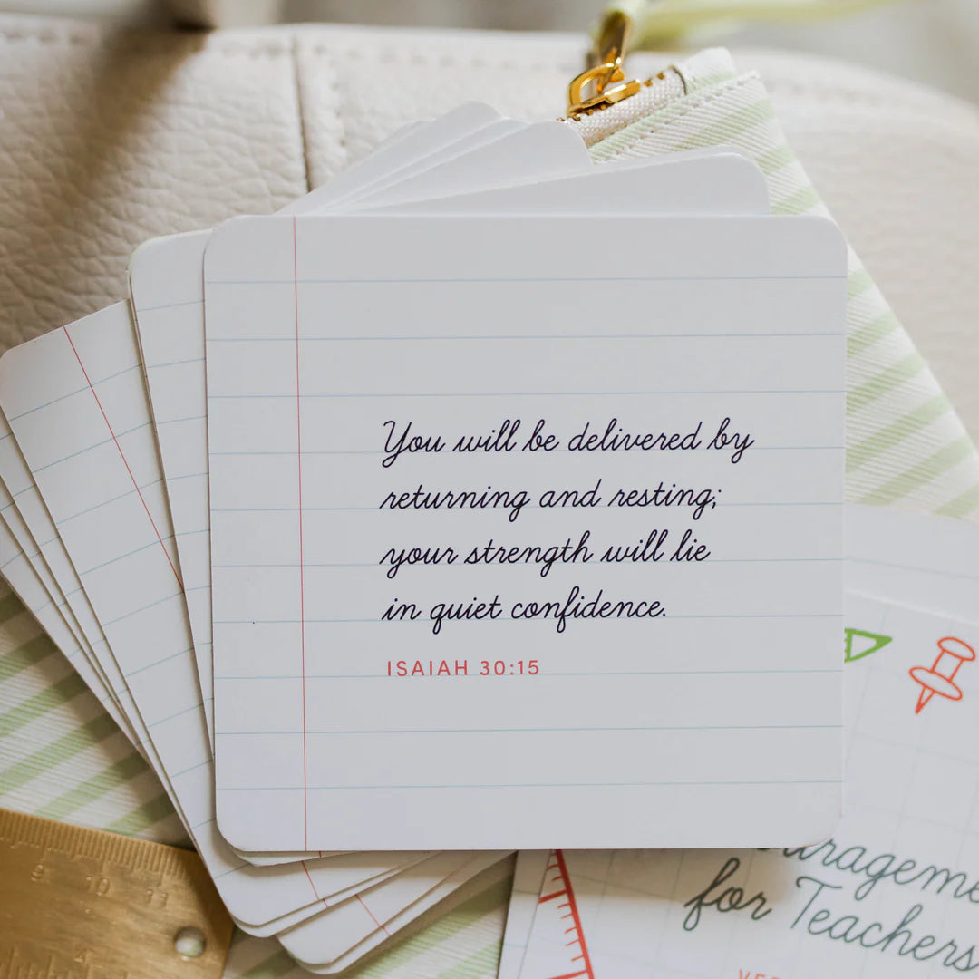 The Daily Grace Co - Encouragement for Teachers Verse Cards
