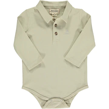 Seymour Polo Onesie | Cream Pique