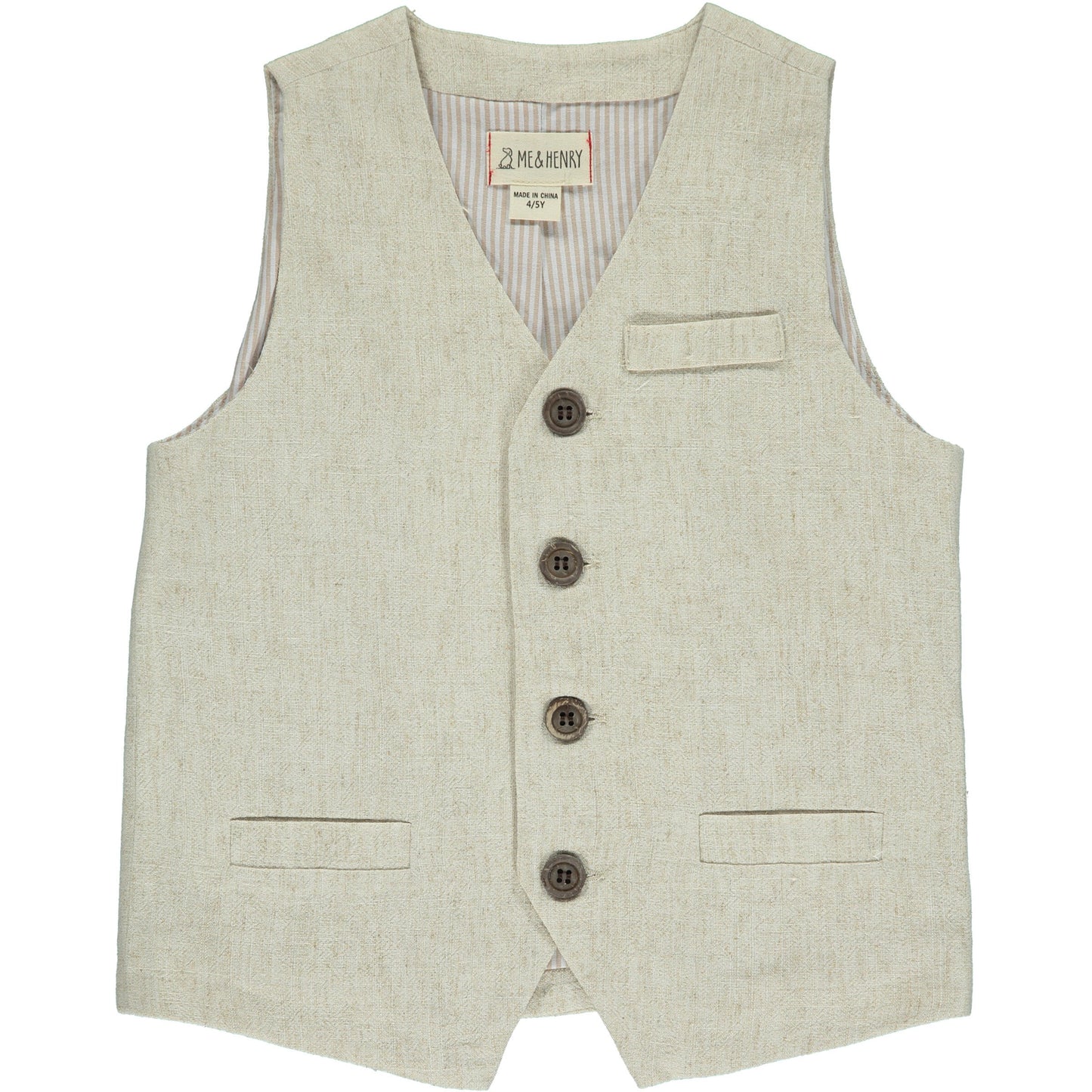 Clemson Cream Woven Vest