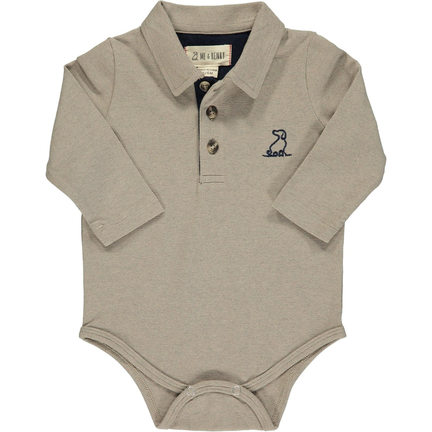 Me & Henry Tan Polo Onesie
