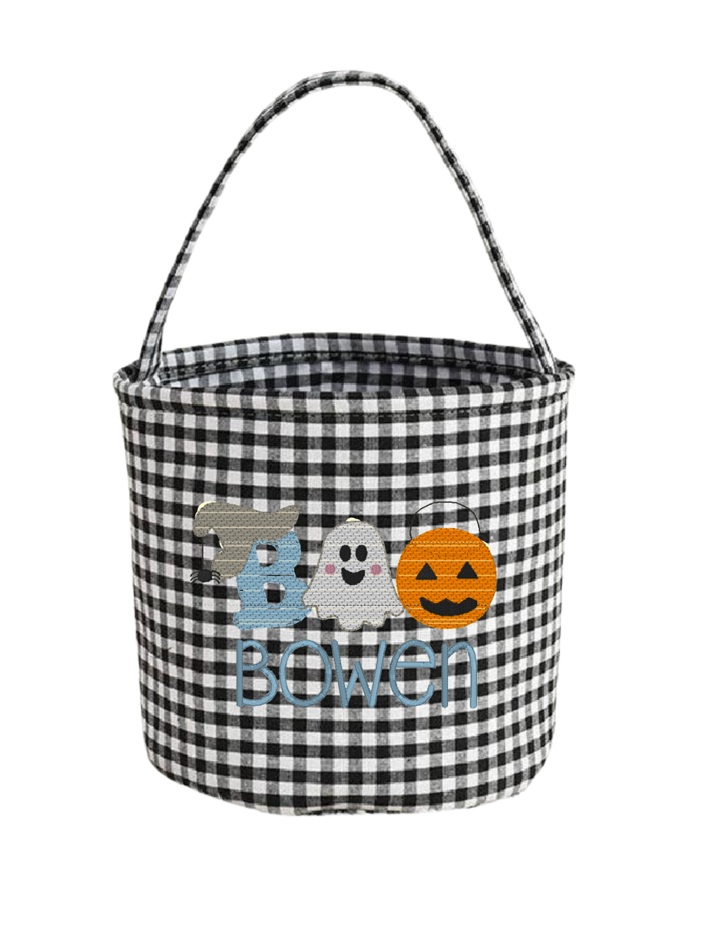 Customized Embroidered Halloween Basket