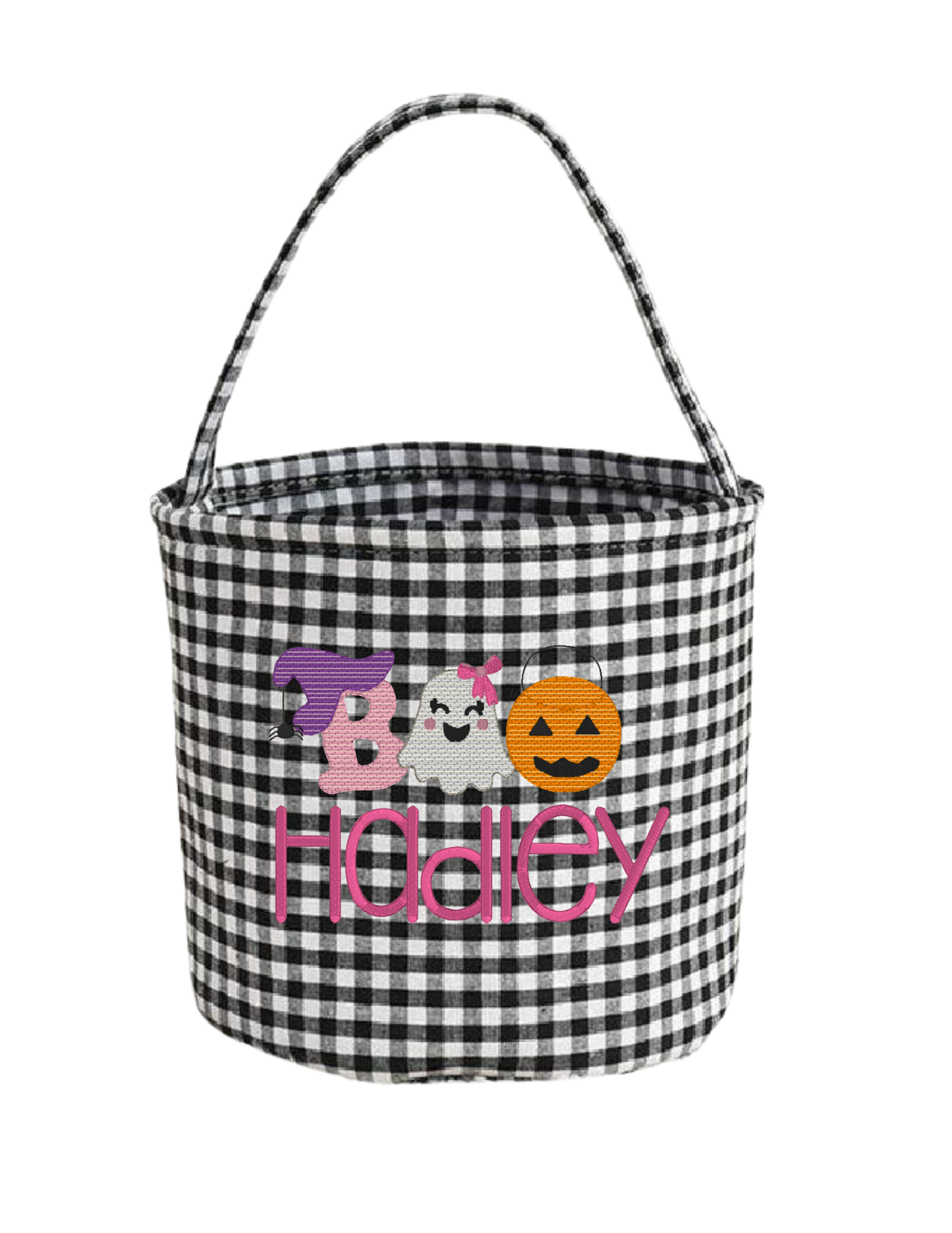 Customized Embroidered Halloween Basket