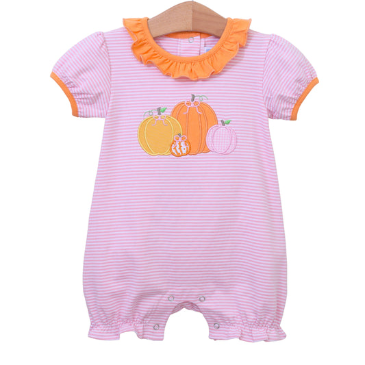 Pumpkin Patch Short Sleeve Romper