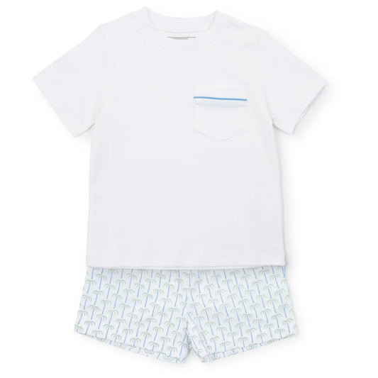 Hudson Short Set | Pacific Palms Blue