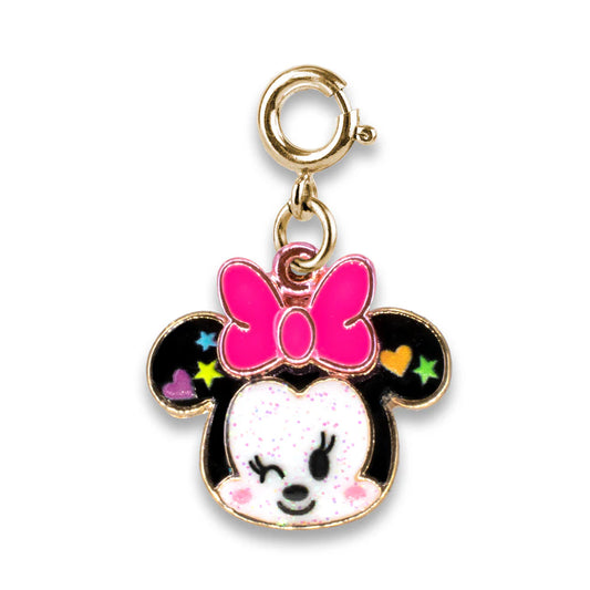 Gold Glitter Minnie Charm