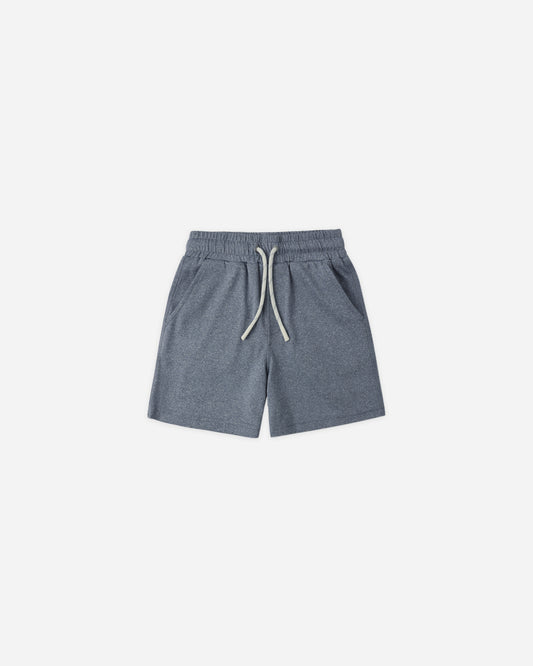 Oceanside Tech Short || Heathered Marine