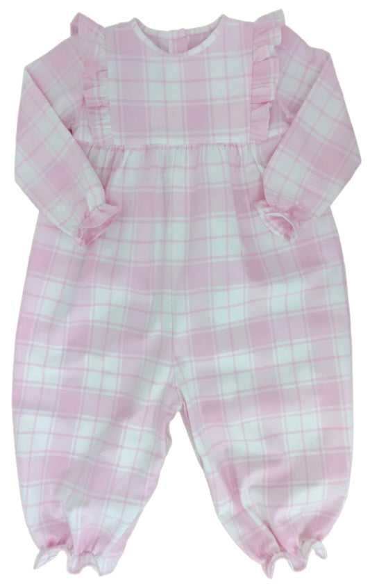 Harper Long Bubble | Pink Check