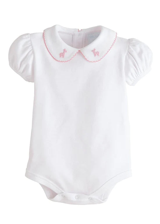 Pinpoint Onesie- Pink Giraffe