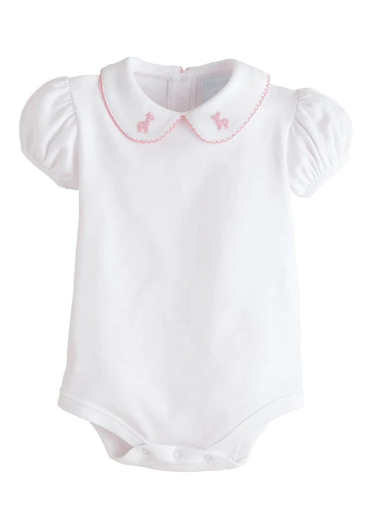 Pinpoint Onesie- Pink Giraffe