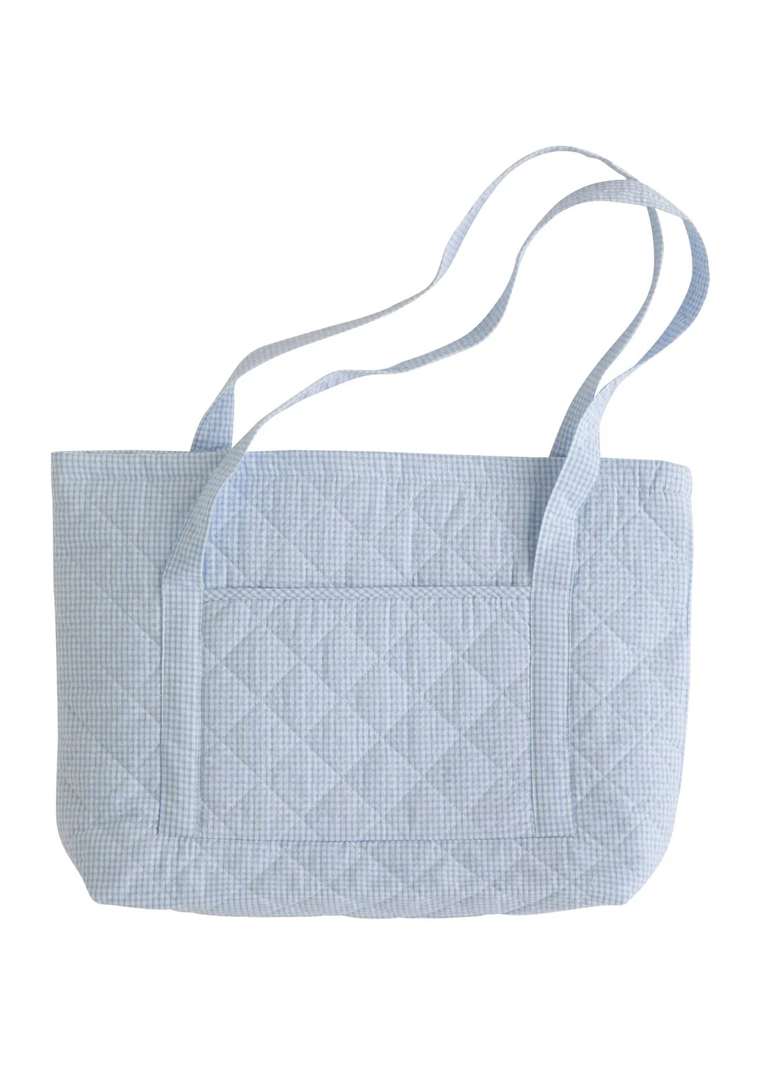 Quilted Tote Light Blue