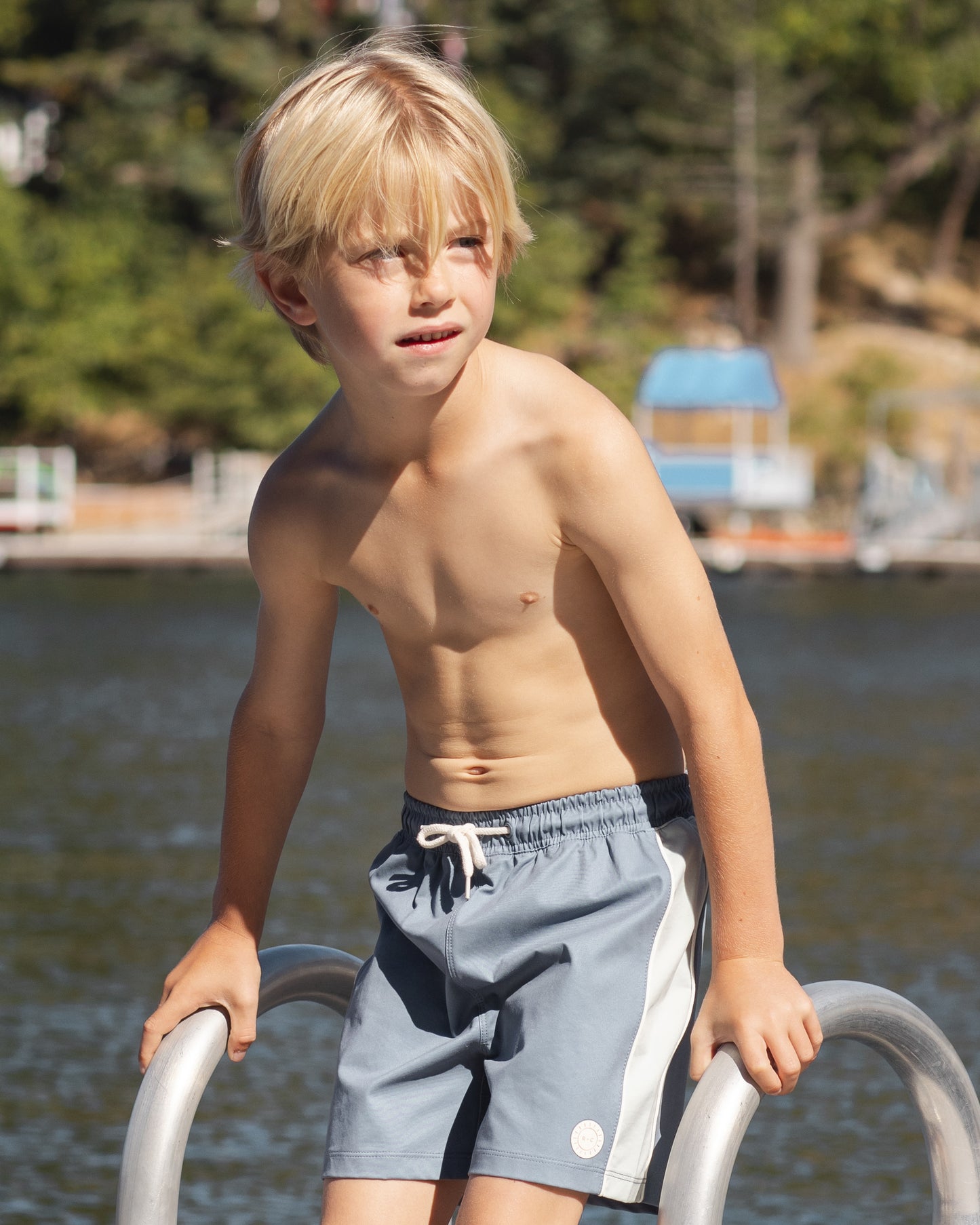 Paneled Boardshort || Marine