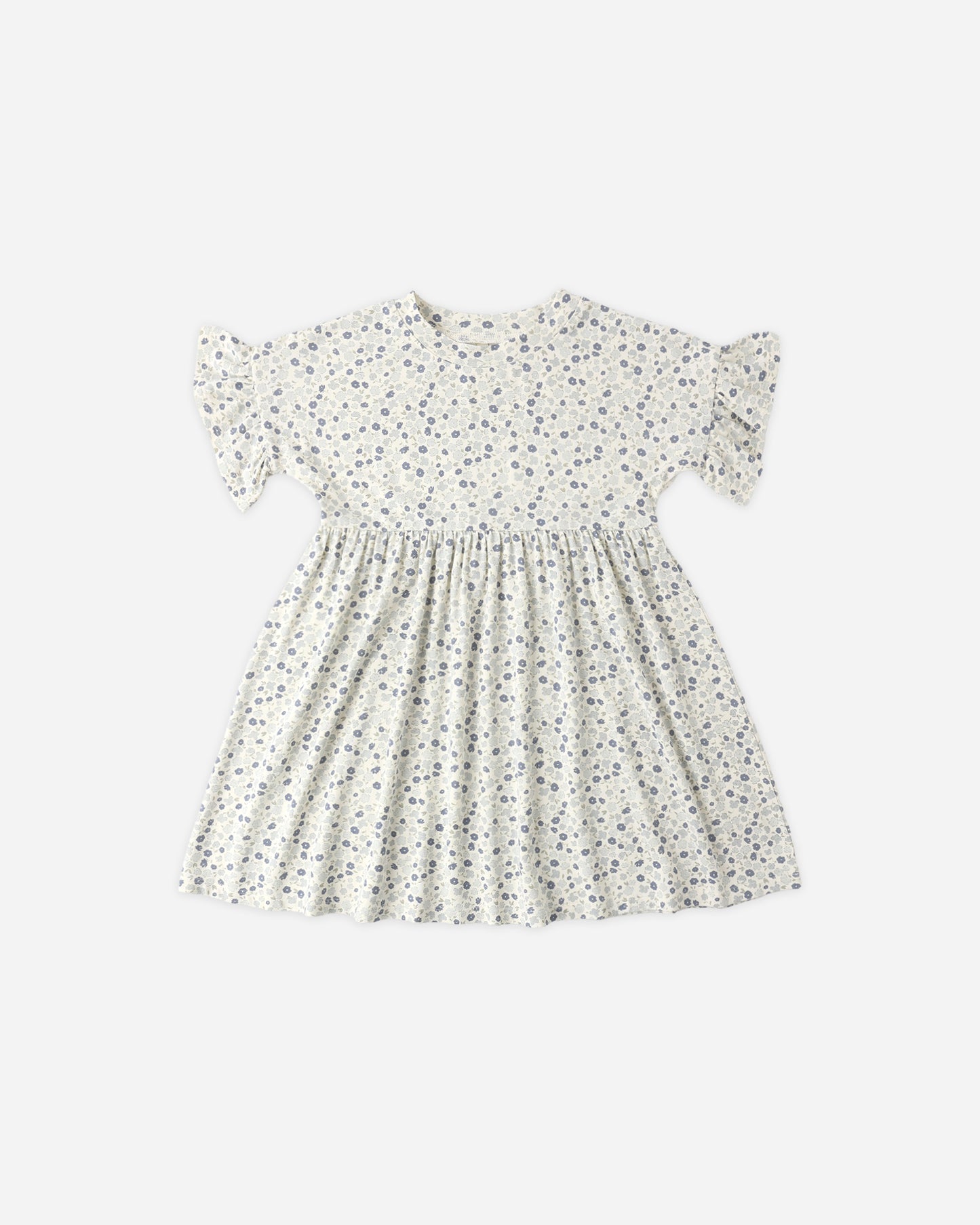 Babydoll Dress || Blue Ditsy