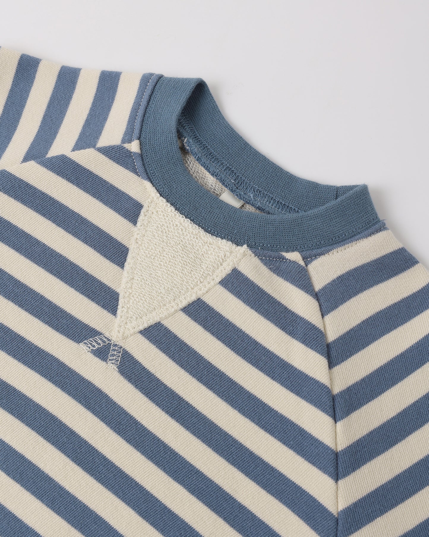 Crewneck Romper || Marine Stripe