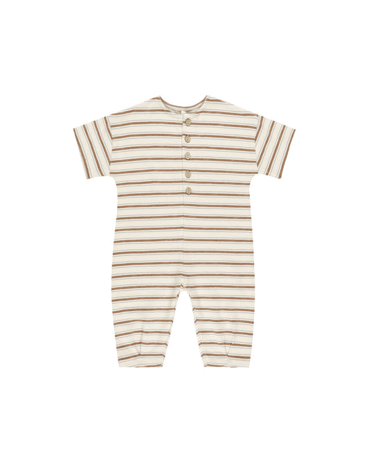 Hayes Jumpsuit || Saddle Stripe